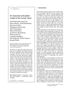 An improved articulated model of the human hand