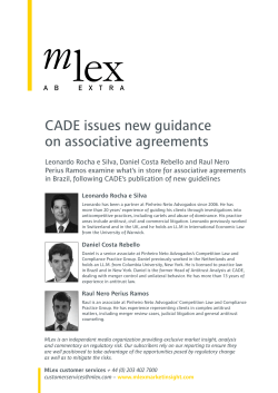CADE issues new guidance on associative agreements