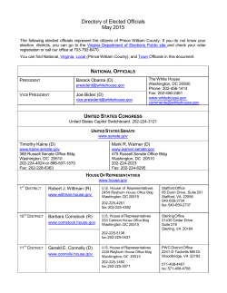 Directory of Prince William County Elected Officials