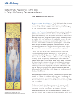 Naked Truth: Approaches to the Body in Early-20th