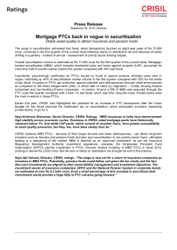Mortgage PTCs back in vogue in securitisation