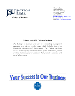 College of Business - Jackson State University