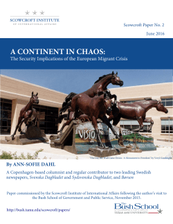 A Continent in Chaos: The Security Implications of the European