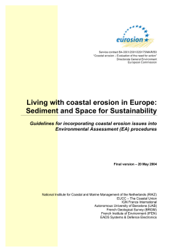 PART 5_4 &ndash; Guidelines for incorporating coastal erosion
