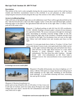 Rio Laja Trail- Section 10: KM 79 Trail