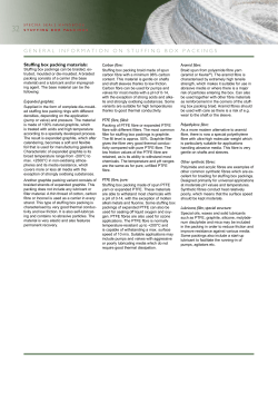 stuffing box packings