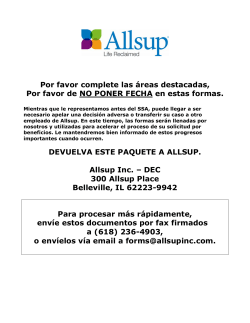 Por favor complete las &aacute;reas destacadas, Por favor de NO