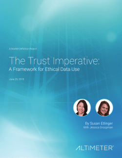 The Trust Imperative