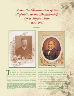 From the Restoration of the Republic to the Dictatorship Of a Single