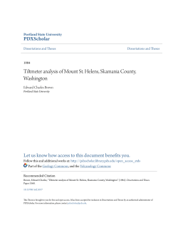 Tiltmeter analysis of Mount St. Helens, Skamania