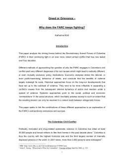 Greed or Grievance - Peace and Conflict Monitor