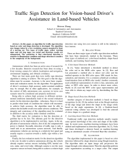 Traffic Sign Detection for Vision-based Driver`s Assistance in Land