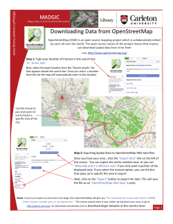 Downloading Data from OpenStreetMap