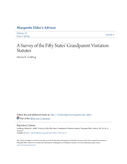 A Survey of the Fifty States` Grandparent Visitation Statutes