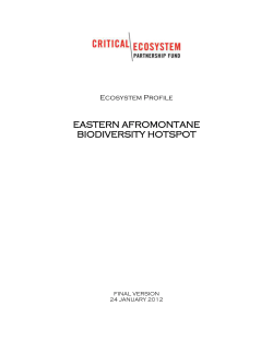 Ecosystem Profile - Critical Ecosystem Partnership Fund