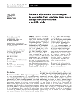 Automatic adjustment of pressure support by a