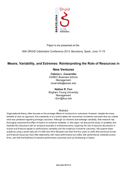 Means, Variability, and Extremes: Reinterpreting the Role of