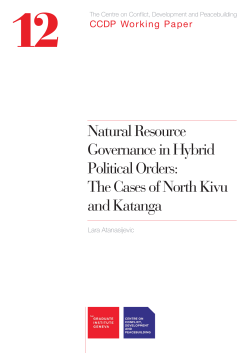 Natural Resource Governance in Hybrid Political Orders: The Cases