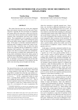 automated methods for analyzing music recordings in sonata form