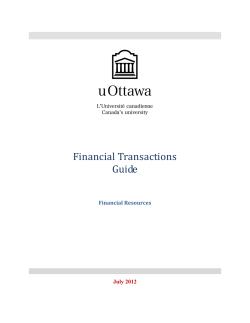 Financial Transactions Guide