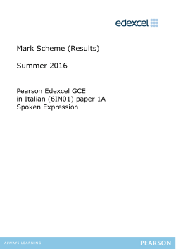 Mark Scheme - Edexcel