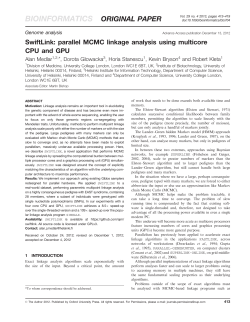 SwiftLink: parallel MCMC linkage analysis using multicore CPU and