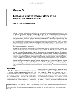 Exotic and invasive vascular plants of the Atlantic Maritime Ecozone