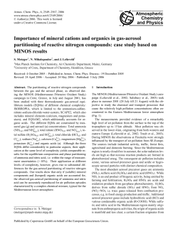 Importance of mineral cations and organics in gas