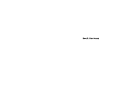 Book Reviews - Department of English Language and Literature