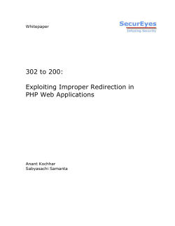 302 to 200: Exploiting Improper Redirection in PHP Web Applications