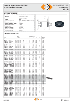 Standard grommets DK-TPE and DKF-TPE - ses