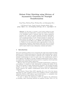 Robust Point Matching using Mixture of