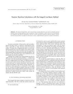 Neutron Skyshine Calculations with the Integral Line