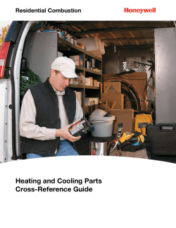Heating and Cooling Parts Cross-Reference Guide