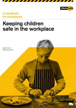 Keeping children safe in the workplace