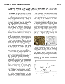 Estimating the Origin and Transport Process of Grains Expected to