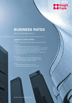 Business Rates 2016/2017