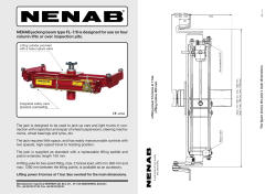 NENAB jacking beam type FL-7/6 is designed for use on four