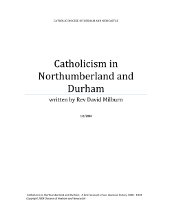 Catholicism in Northumberland and Durham