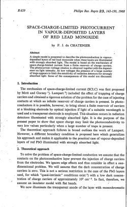space-charge-limited photocurrent in vapour-deposited