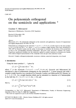 On polynomials orthogonal on the semicircle