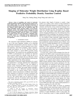 Shaping of Molecular Weight Distribution Using B
