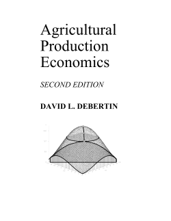 Agricultural Economics, Second Edition