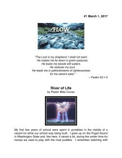 March 1 - Cedar Creek Church