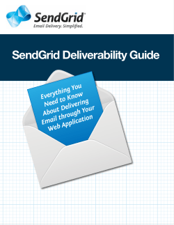 SendGrid Deliverability Guide