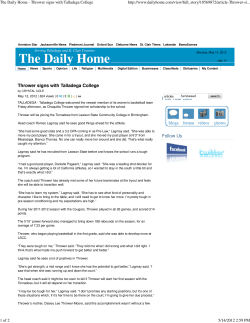 Thrower signs with Talladega College