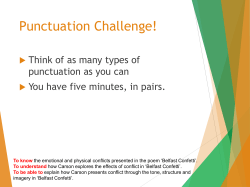 Belfgast Confetti Ciaran Carson