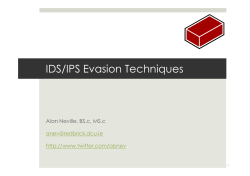 IDS/IPS Evasion Techniques - Redbrick