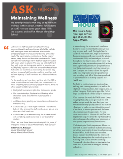 Maintaining Wellness