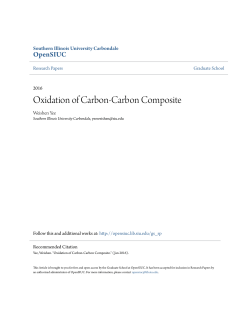 Oxidation of Carbon-Carbon Composite - OpenSIUC